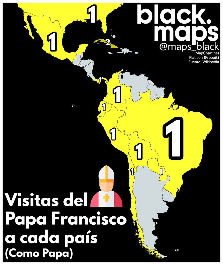 Visitas del Papa Francisco a cada país como Papa 💗⛪️