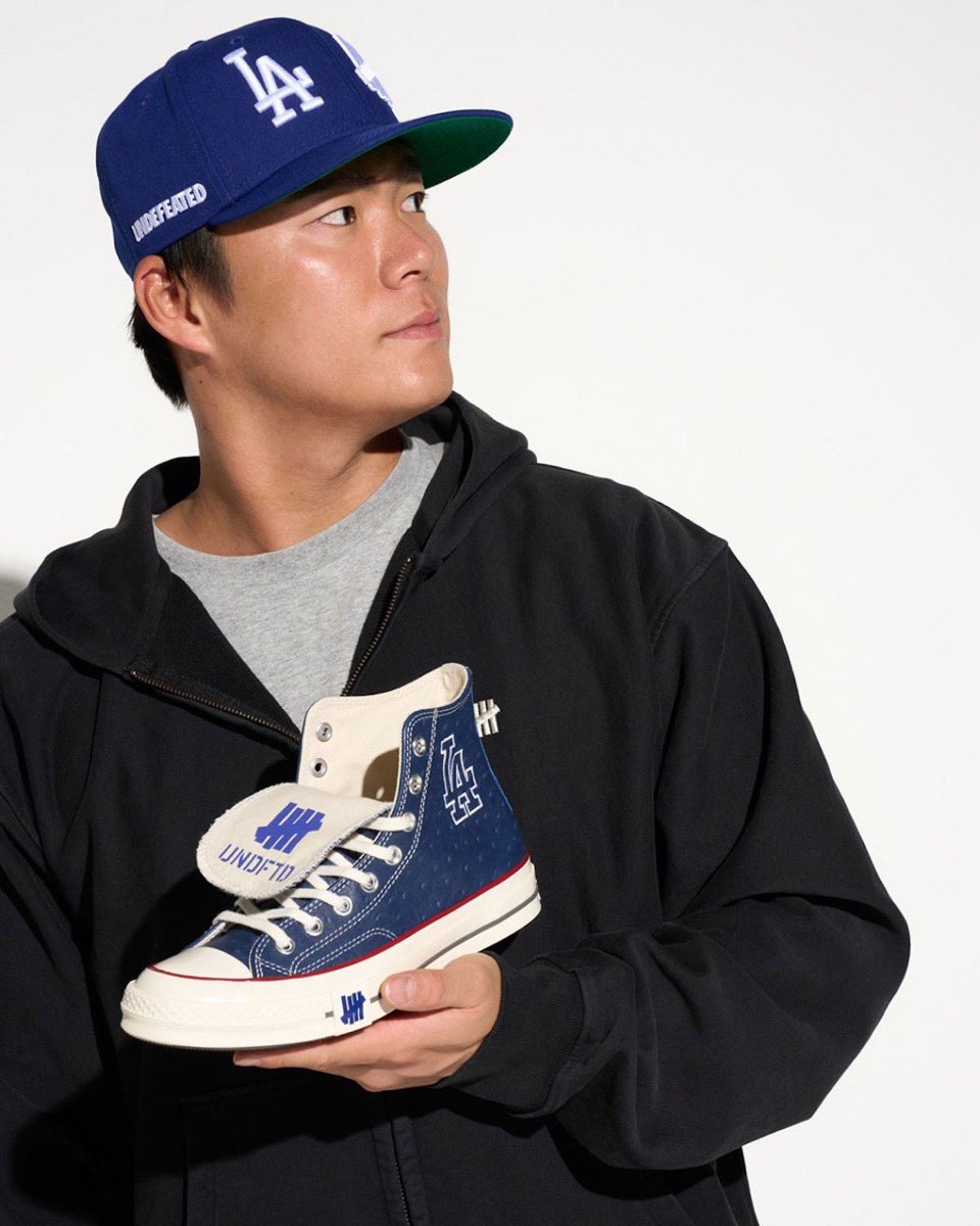 Converse x Los Angeles Dodgers x UNDEFEATED Chuck 70 が現地時間4月