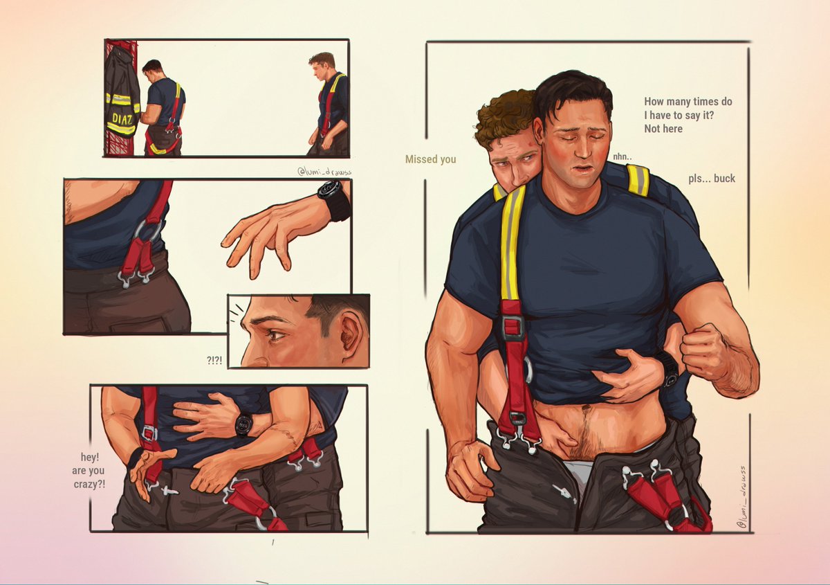 shift’s over and Buck can’t wait💕 part.2
#buddie