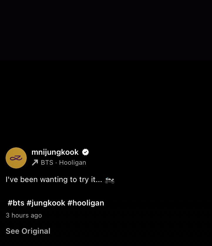 no ‘liked by thv’ yet because he’s busy riding user mnijungkook #trust
