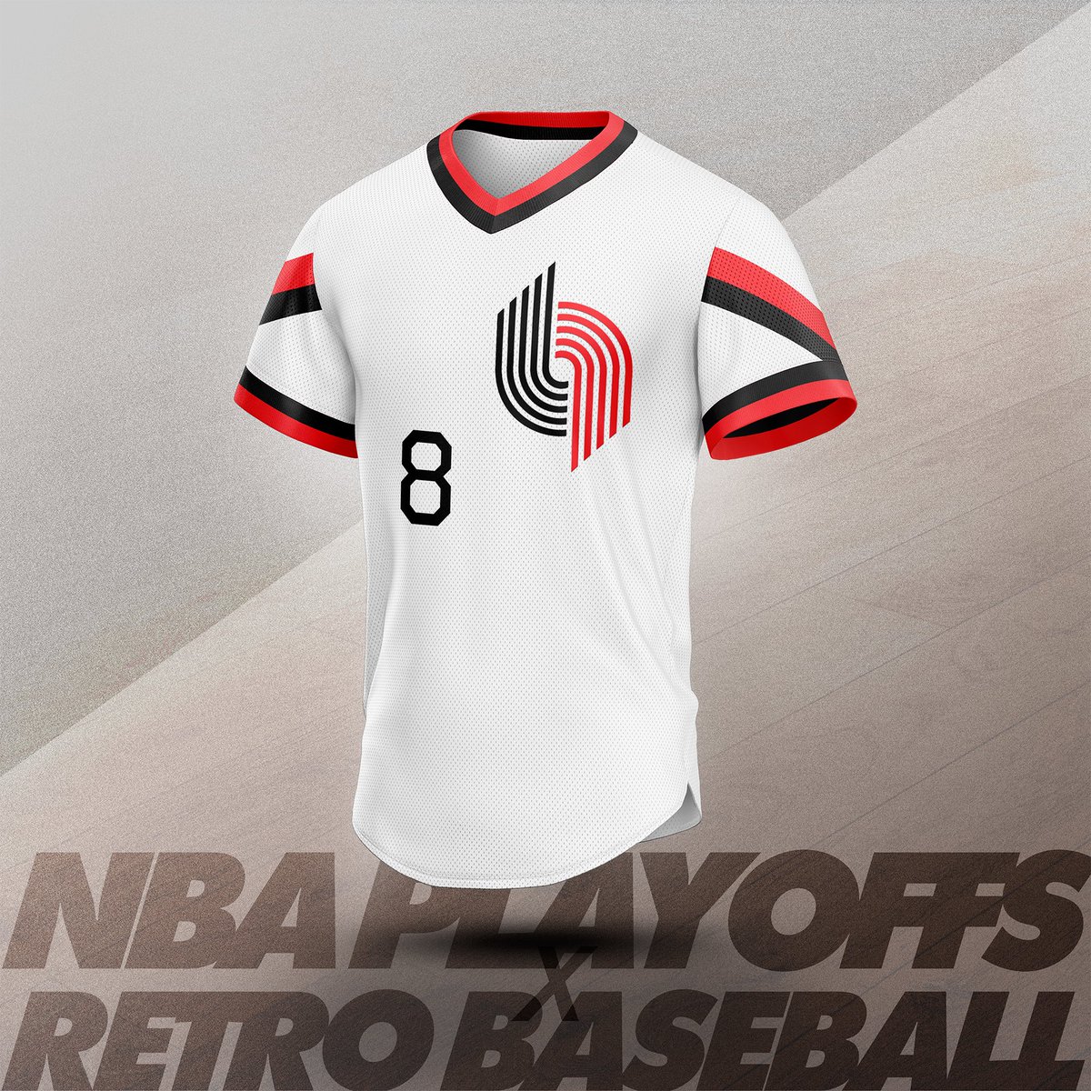 kkern_design's tweet photo. Design concept series: NBA Western Conference Round 1 playoff matchups reimagined as retro baseball pullovers. https://t.co/7fJDrx8UPA