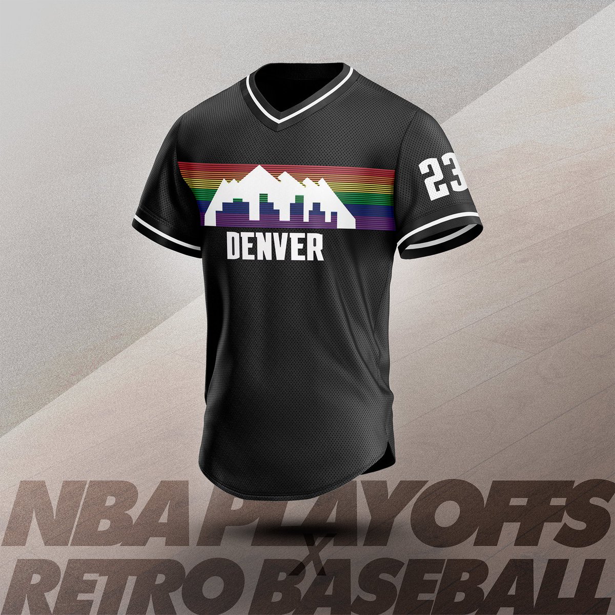 kkern_design's tweet photo. Design concept series: NBA Western Conference Round 1 playoff matchups reimagined as retro baseball pullovers. https://t.co/aYvjSnLGju