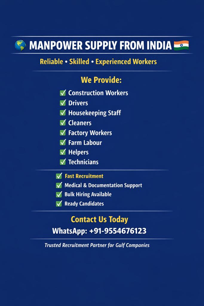 faizanahmadkha_'s tweet image. Skilled professionals for excellence in Saudi Arabia, UAE, Qatar, Kuwait, Oman, Bahrain.

wa.me/+919554676123

#Professionals #Excellence #GulfJobs #HiringNow #Workforce
#احتراف #وظائف #عمالة_ماهرة #فرص_عمل #توظيف #السعودية #الإمارات #قطر #الكويت #عمان #البحرين_خط_أحمر