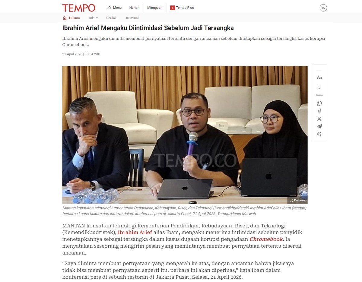 Ibrahim Arief tweet media