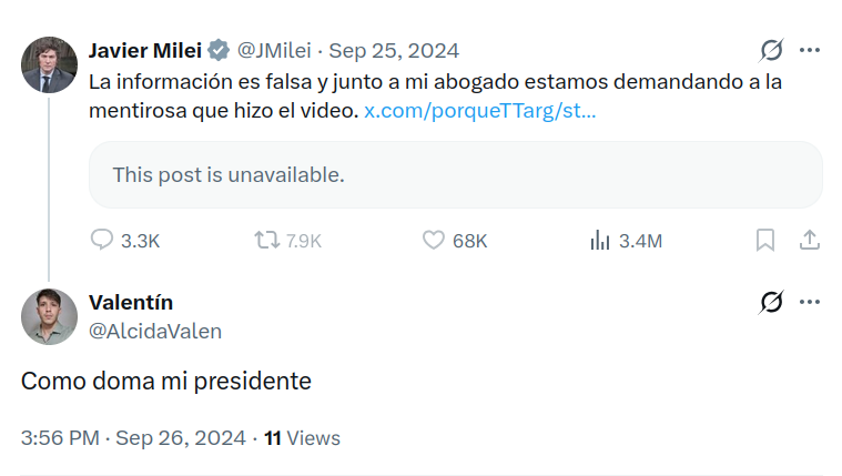 Hoy <a href="/AlcidaValen/">Valentín</a> asesinó a su novia y después se quitó la vida.

Tan libertario que duele.