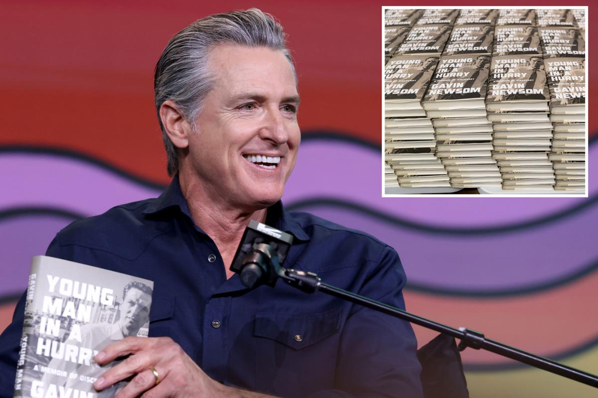 nypost's tweet image. Gavin Newsom hit with humiliating New York Times 'bestseller' asterisk trib.al/rKdbfkV