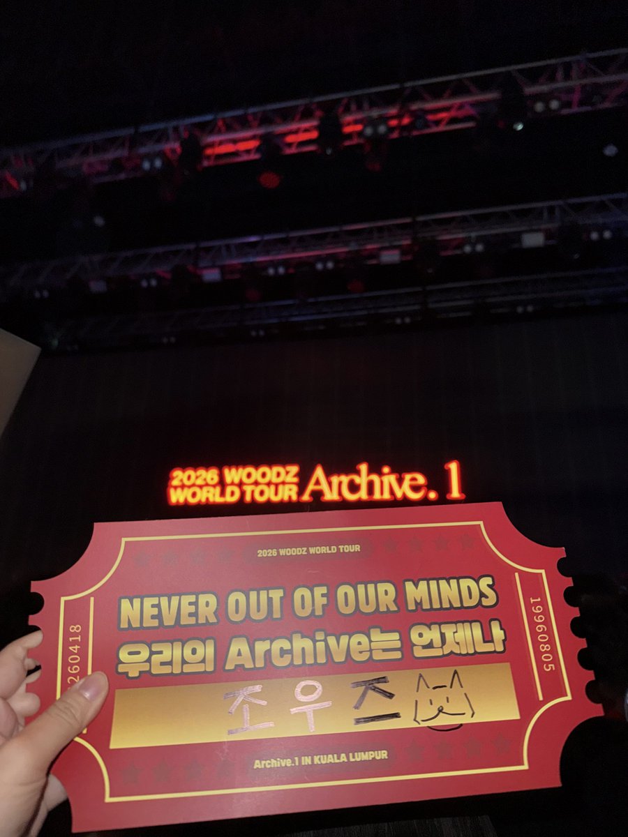 joycebejoyest's tweet photo. 20260418 what an incredible show

we will be waiting for you @_chowoodz ✨🔥

#WOODZ #우즈
#Archive1 #Archive1_in_KualaLumpur https://t.co/Y60qYi8hqz