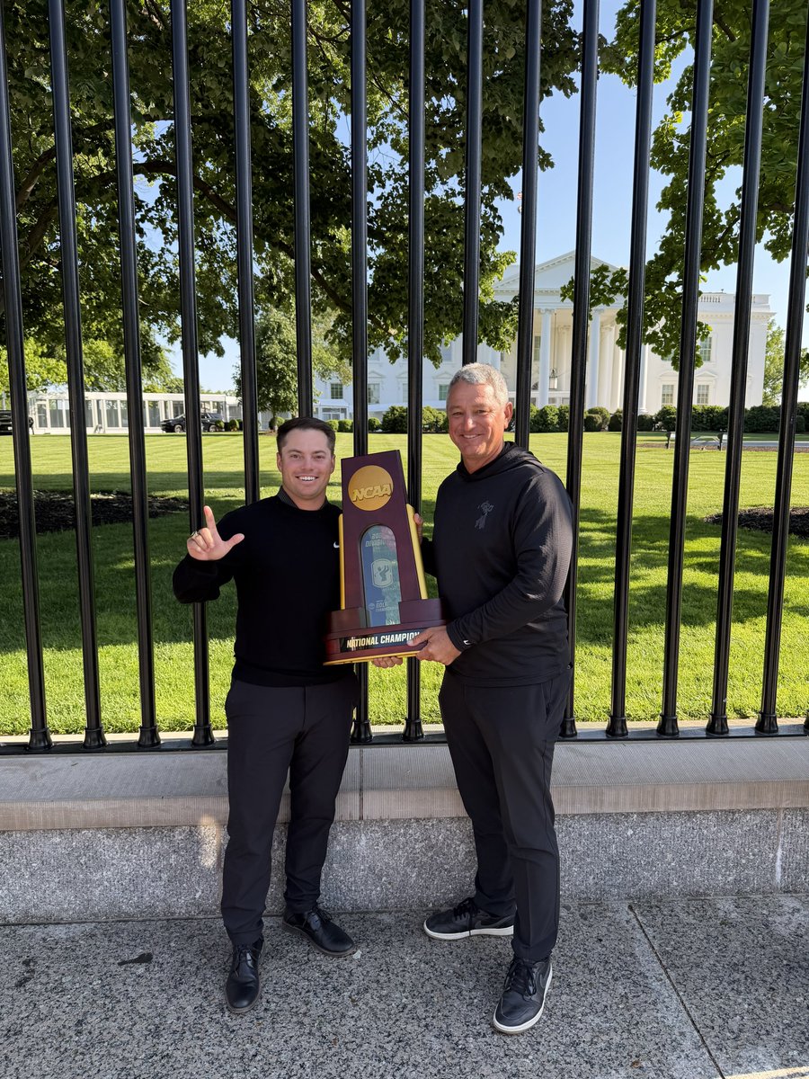 OSUCowboyGolf's tweet image. Taking it all in 🇺🇸

#GoPokes | #golfschool