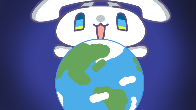 「4月22日(水)、今日は #地球の日、アースデイです TELUちゃんが地球を乗っ」|ナイセン®︎【公式】🏆ﾃﾚﾜｰｸに役立つｻｰﾋﾞｽ No.1のイラスト