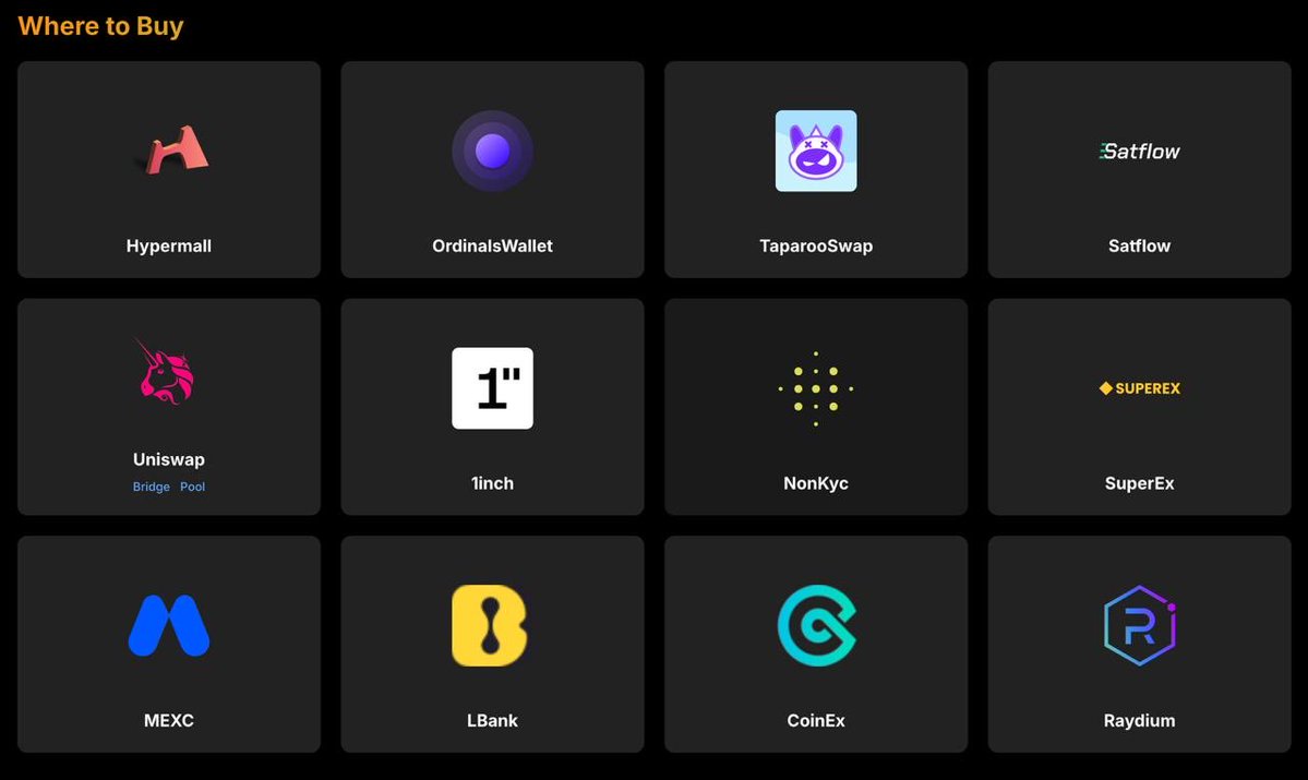 $NAT官网已重磅更新，购买渠道清单全面上线！

这次主要更新了三个购买nat的渠道，未来不久购买渠道扩散
MEXC
<a href="/Alpha_MEXC/">MEXC Alpha</a>
LBANK
<a href="/LBankchinese/">LBank華語 🛫</a>
COINEX
<a href="/coinexcom/">CoinEx Global</a>  
<a href="/cz_binance/">CZ 🔶 BNB</a> 
<a href="/heyibinance/">Yi He</a>