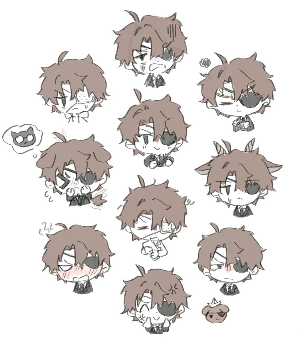 i drew one baek saheon for every time i nearly dozed off at work last monday