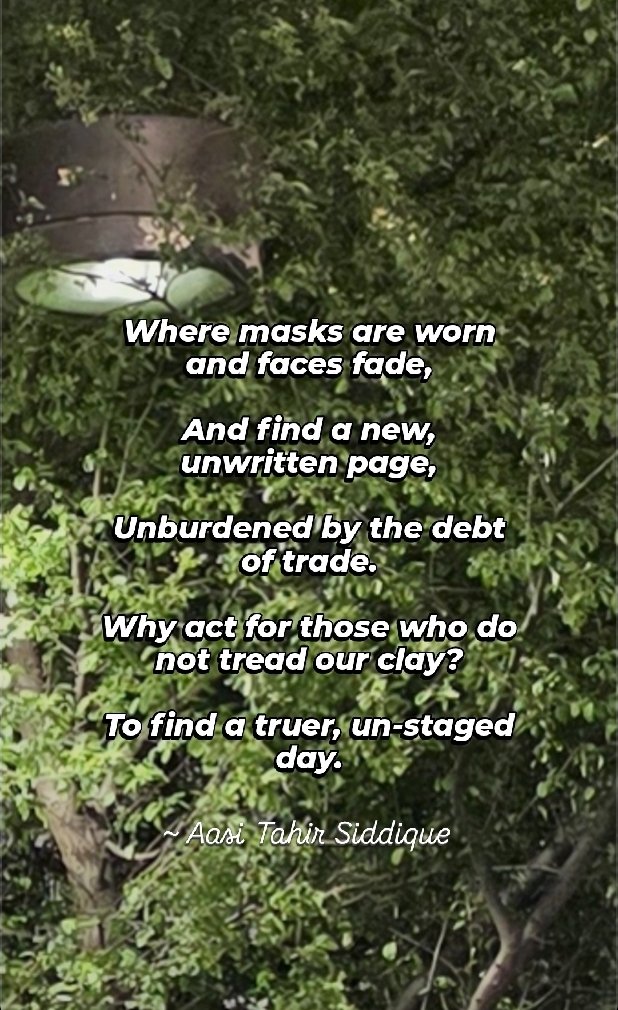 To escape the heavy, broken stage