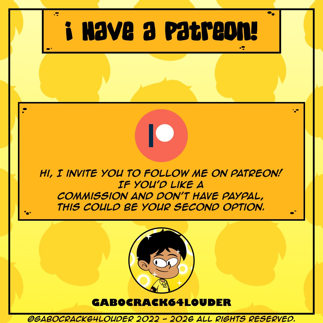 gabocrack64's tweet photo. I HAVE A PATREON!๐โจ๐โจ๐
I'm now on Patreon, where there will likely be exclusive content.๐ฎ
It's also essential if you want to place an order.๐
๐Please share this๐
#gabocrack64 #gabocrack64louder #artist #drawing #digital #commissions #patreon #patreonartist https://t.co/gtt3A14ZSJ