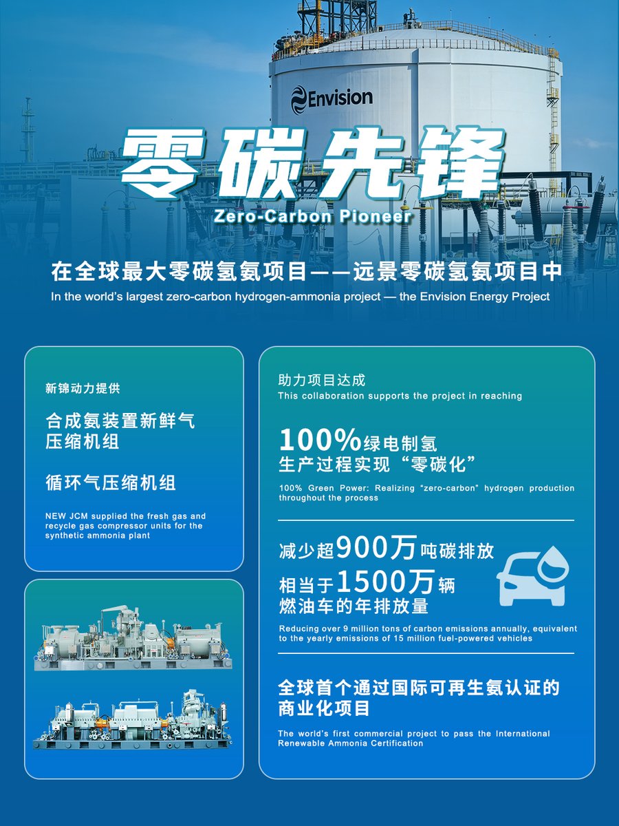 newjcm's tweet photo. How can industry maintain a "Low-Carbon Heartbeat"?
From 100% green power for hydrogen production to China’s first supercritical CO₂ unit, follow NEW JCM’s "Green Footprints" this #EarthDay.
Innovation for a smoother breath for our Earth.
#NEWJCM #CleanTech #Sustainability https://t.co/1pOZWz866L