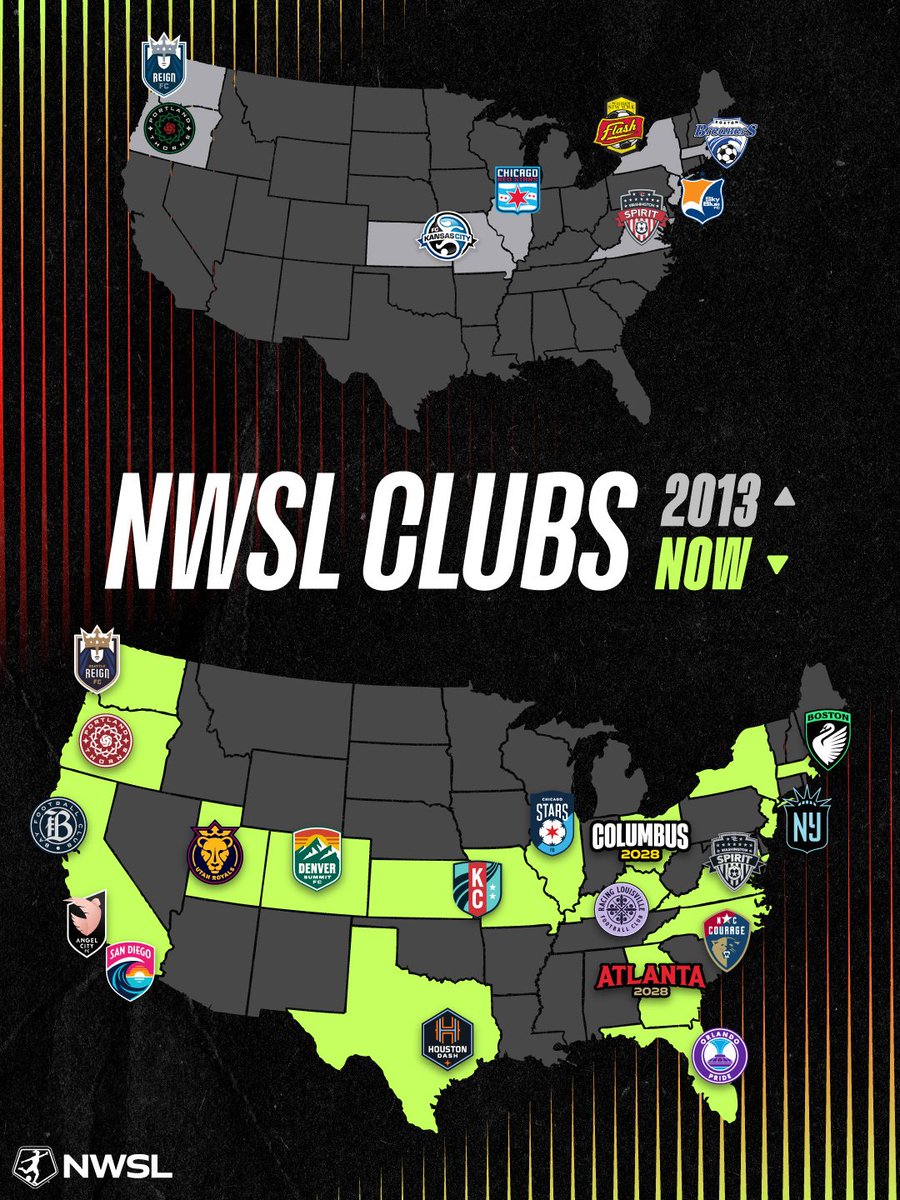 Where it began in 2013 vs. where we are now, 10 clubs later 👏
