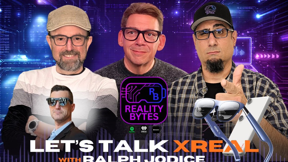 skeeva's tweet image. Come hang with us on the Reality Bytes podcast starting SOON! We'll be exploring the world of #XR &amp;amp; #AR with our special guest, @RalphJodiceJr from @XREAL_Global! Links below!