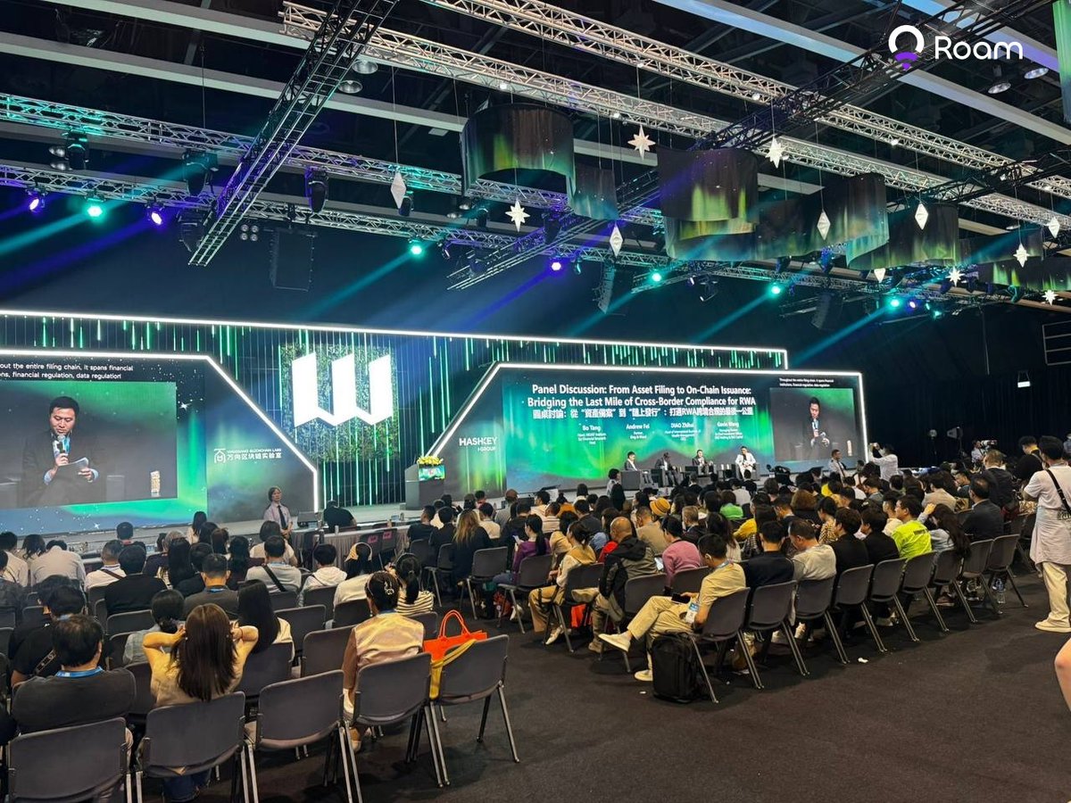 weroamxyz's tweet photo. Hong Kong Web3 Festival 2026 hit different. 

Yesterday, Roam took the stage for an amazing panel on “Smart Hardware: The Physical Interface & Extended Applications of Web3,” talking about how Web3 is going real-world and changing how we connect.

With 50,000+ people showing up at @festival_web3, the vibe was absolutely electric.

We’re in Hong Kong until April 23, 2026. Drop by and say hi if you’re around. 👋