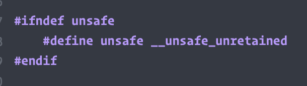 yo_swif's tweet photo. starting to question whether __unsafe_unretained is worth the performance improvement. the compiler does not seem to like it. #objc https://t.co/roGLyPAGXy