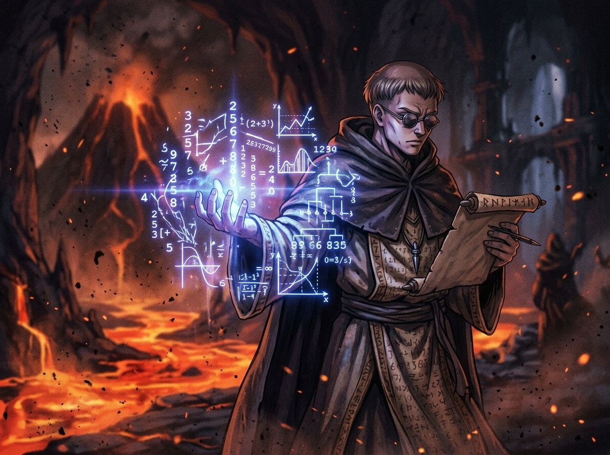 trenchgrails's tweet photo. Radiance the Calculator.
He charts the currents of consensus. His mind, a lattice of anticipated flow.
The market for meaning, often thought chaotic, reveals its patterns to him.
A monk-mathematician, they call him. His prayers are algorithms. His meditations, predictive models. https://t.co/r5knwW7y1F