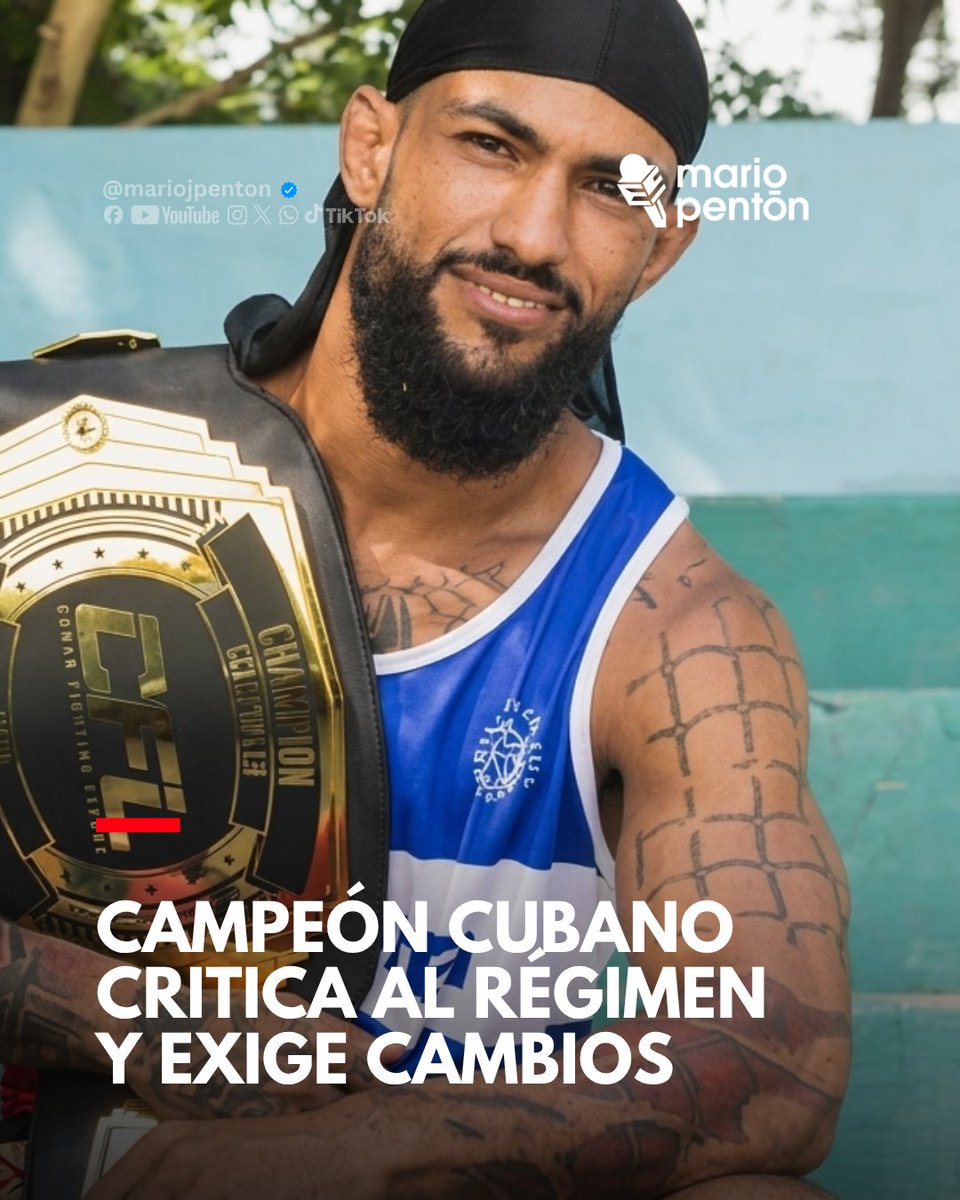 🔴El luchador cubano de artes marciales mixtas Javier Ernesto Martín Gutiérrez lleva varios días en protesta pacífica desde su casa en Marianao, denunciando la creciente violencia juvenil, el consumo de drogas entre menores y la pobreza infantil en Cuba. A través de sus
