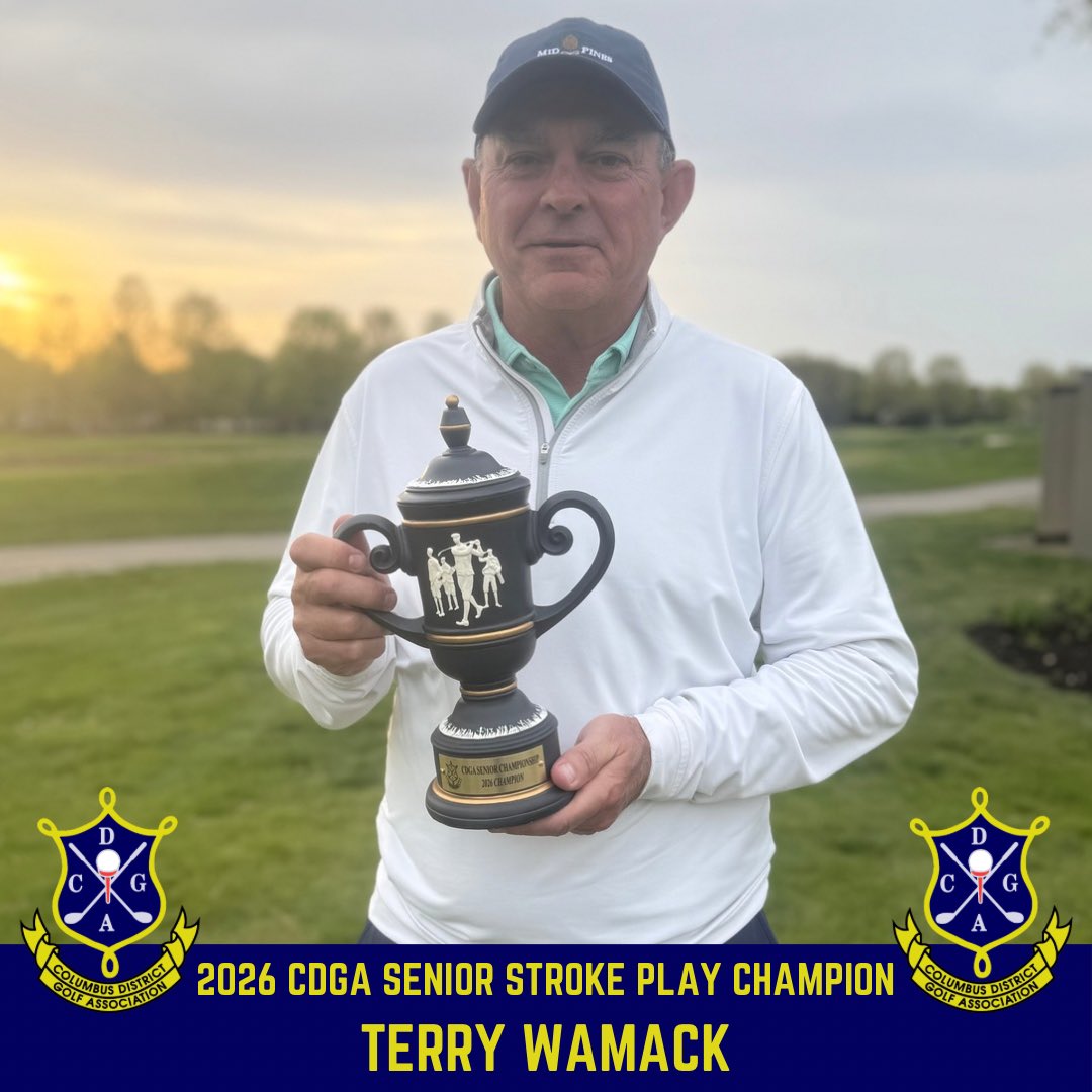 ColsDistrctGolf's tweet photo. Terry Wamack (Kinsale Golf &amp; FC) is the 2026 CDGA Senior Stroke Play Champion!

RESULTS: https://t.co/1J1iEAllY7 https://t.co/KxHkGWjyTn