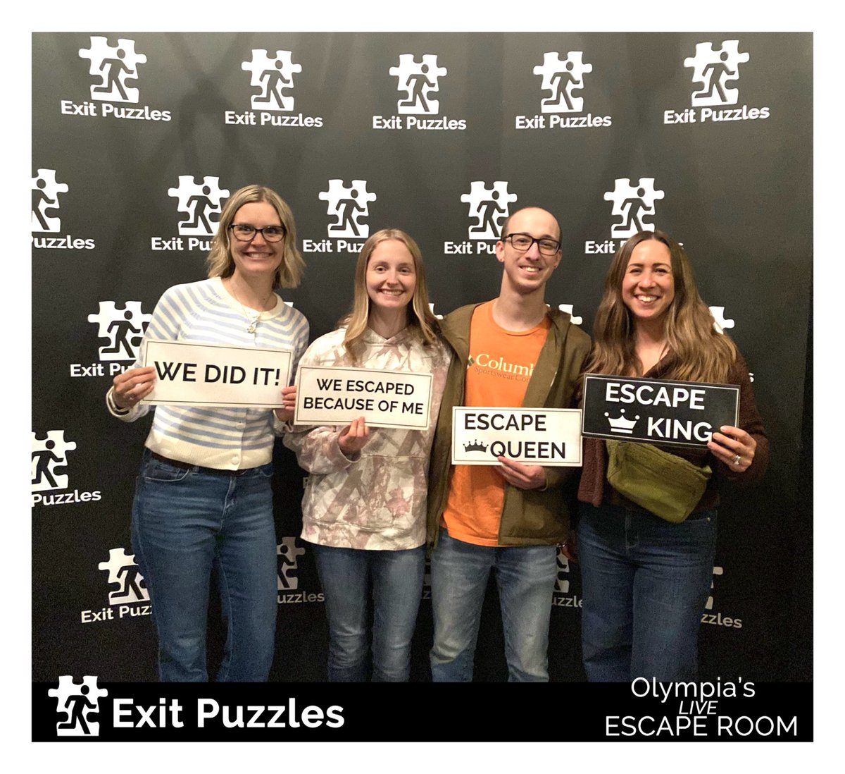 ExitPuzzles's tweet image. Escaped with 43 seconds remaining! 
Great job everyone! That was a close one 😜

ExitPuzzles.com - Olympia Escape Room 

#EscapeRoom #EscapeRooms #Olympia #WashingtonState