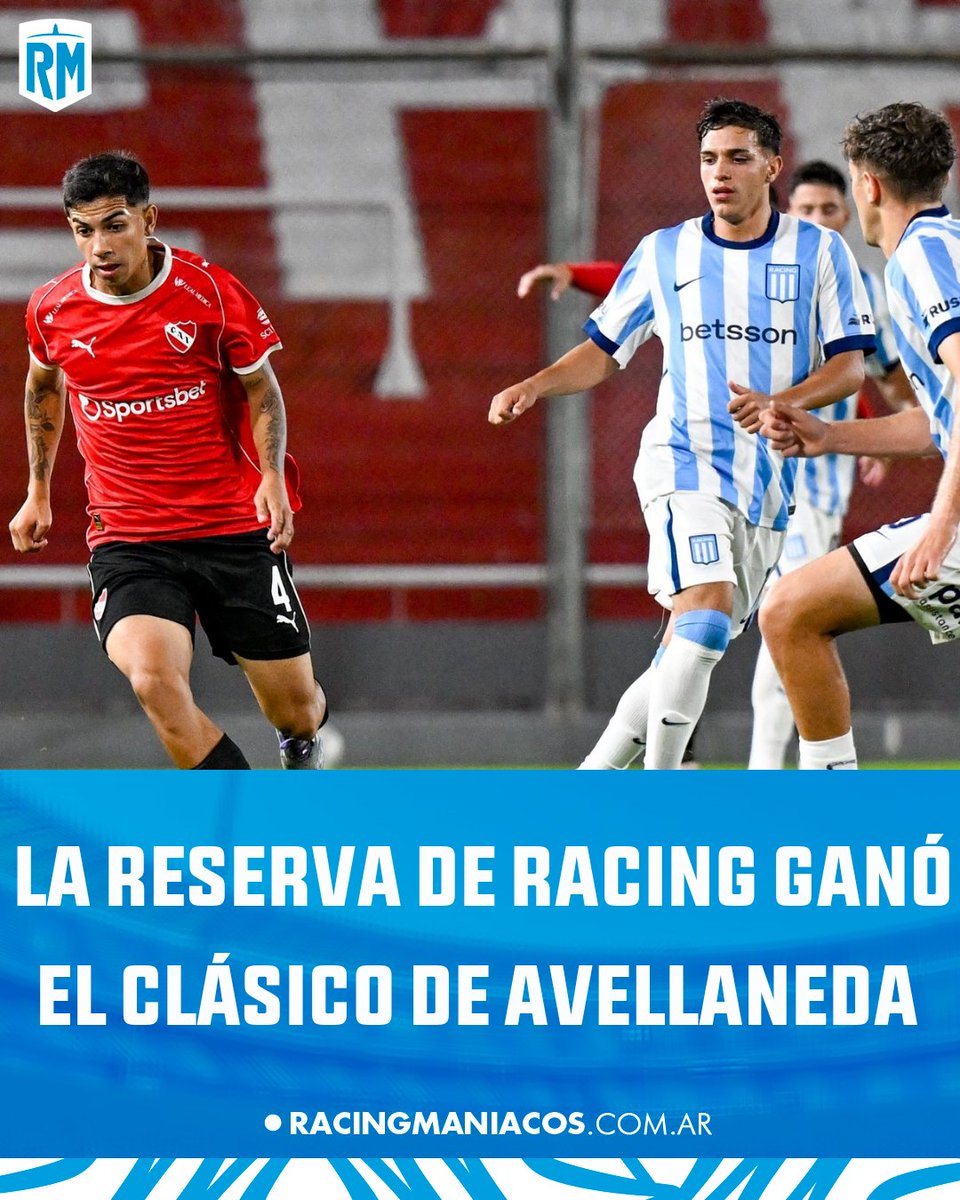 RacingManiacos's tweet image. LA RESERVA GANÓ EL CLÁSICO ✅

👉 #Racing lo dio vuelta y venció 2️⃣-1️⃣ a #Independiente por la fecha 10 del Torneo Apertura 🏆

⚽ Gonzalo Leiva / Alejandro Tello.

¡VAMOS LOS PIBES! 💪🎓💙