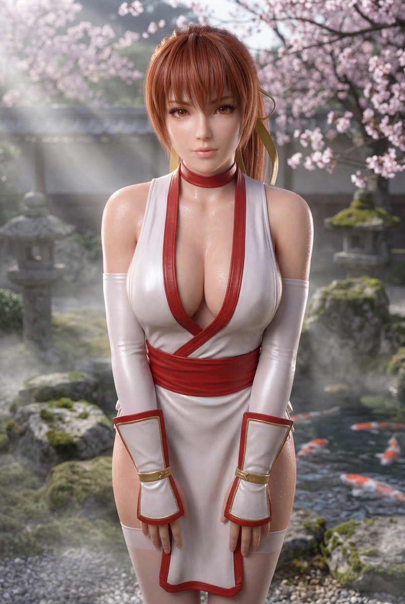 桜舞う静かな庭園にて
Kasumiの麗しき佇まい
So beautiful and elegant