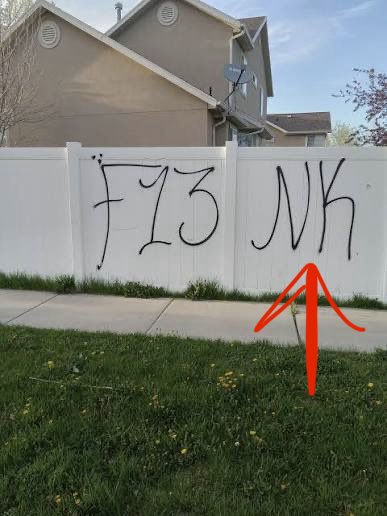 BlacksOrganize's tweet photo. I am from LA county.  Racist Mexican 🇲🇽 gangs writing #NK (n*gger killer) on the wall is very well known &amp; very well documented. Here’s another one.

#NK (N*gger killer) https://t.co/VYfgwuejhx