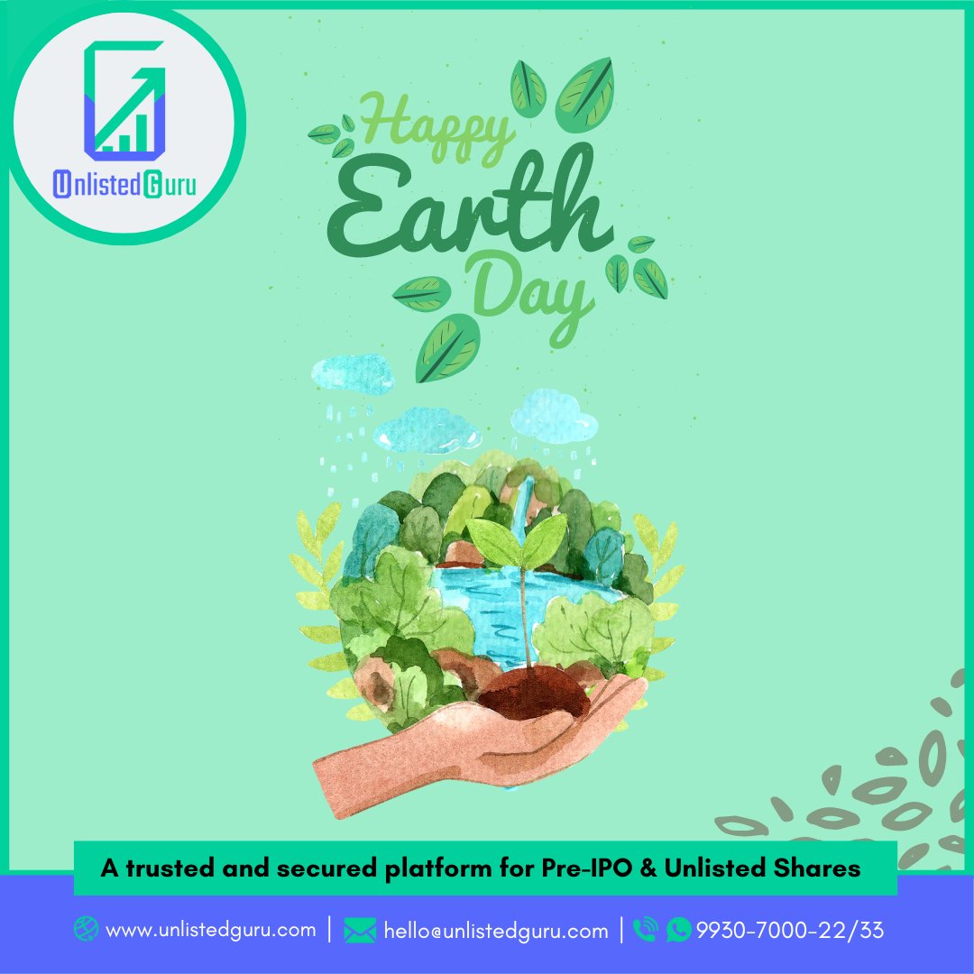 UnlistedGuru's tweet photo. On this Earth Day, let's appreciate the wonders of nature and take action to protect it. We only have one planet, let's take care of it! 

Team #UnlistedGuru wishes everyone a very Happy Earth Day.

Follow us on,
https://t.co/Wc7m7gVUgO
https://t.co/knMVJiDFZ0 https://t.co/69hjnlU2uY