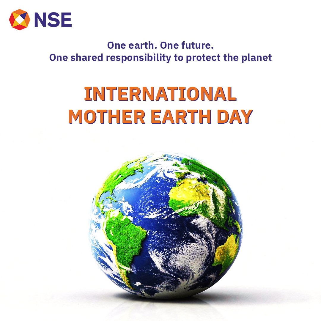 NSEIndia's tweet image. International Mother Earth Day highlights the importance of collective action to protect and sustain our planet. NSE calls for global efforts to safeguard the environment for present and future generations.

#NSE #NSEIndia #MotherEarthDay @ashishchauhan