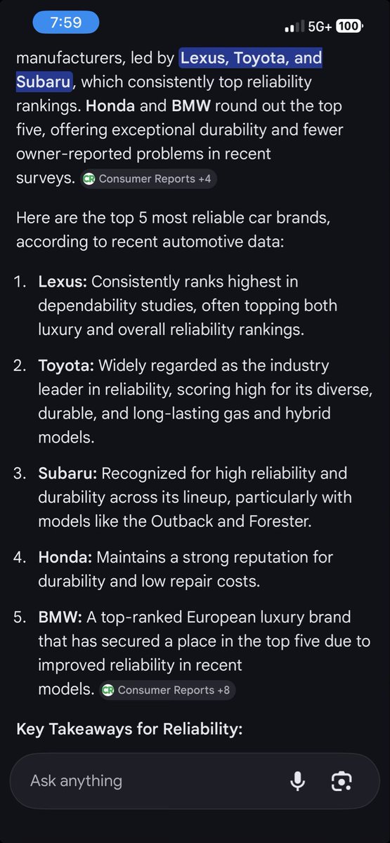 In what world would Honda sell themselves out being the top company on durability 

As a mechanic myself I know 😂