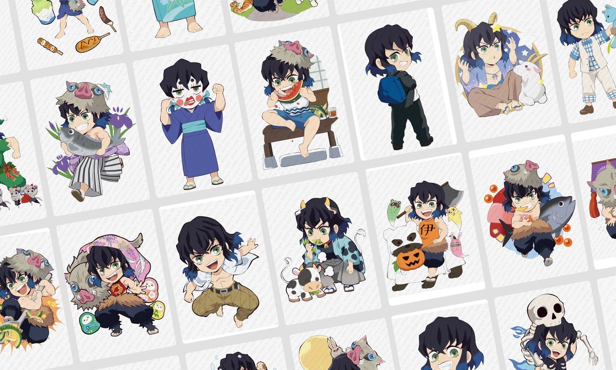 嘴平伊之助誕生祭 記念 【お祝い企画 壱 嘴平伊之助イラスト画廊
