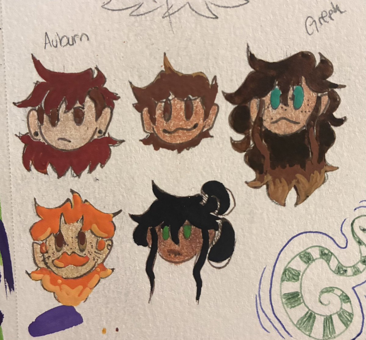 HydraltLunatic's tweet photo. Messin with human designs for the sins!  ( these aren’t finalized and Rani ain’t here because I have to figure her hair out without horns) https://t.co/Qf7npC8i3X