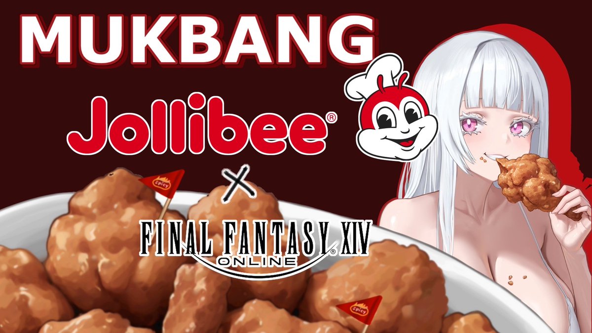 AsadaNikoru's tweet photo. 🔴 LIVE NOW on Twitch!
🍗 FFXIV x Jollibee MUKBANG stream
chimken
One with da chimken 🐔
#FFXIV #FinalFantasyXIV #Jollibee #Mukbang #VTuber #Twitch #Chimken #BrainRot #FoodStream https://t.co/9KADtwE9sV