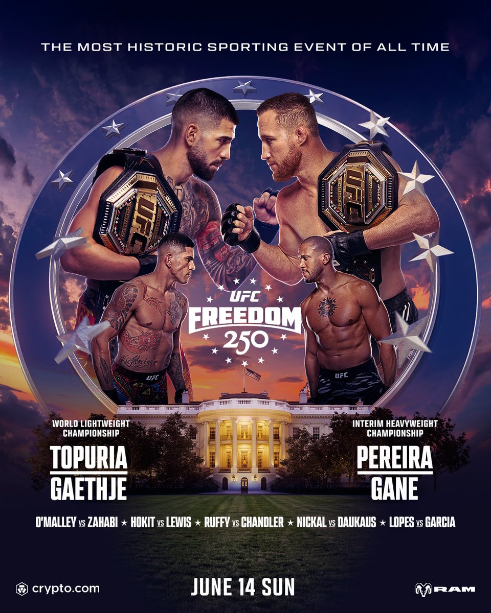 Your #UFCWhiteHouse poster is here 🤩 🏆