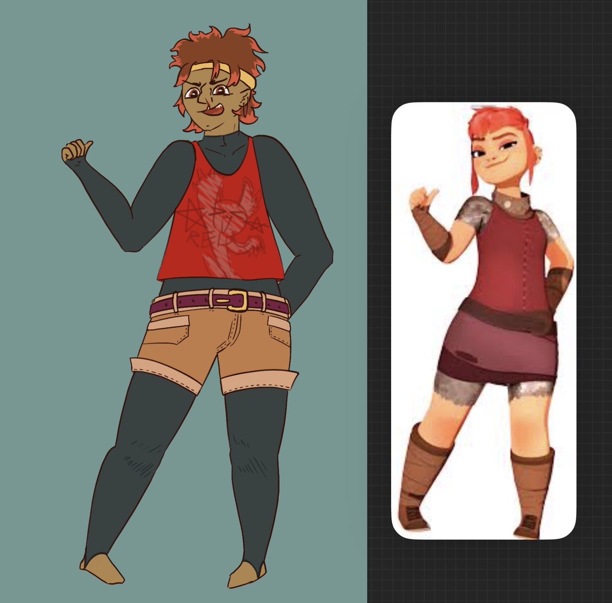 easel_gremlin's tweet photo. *laughs like an evil mad scientist* i’ve,,,,,i’ve FINALLY DONE IT!!! my red gjinka is FINALISED MWAHAHAHAAAAAAA
nimona i thank you forever for the body shape inspo <3 #animationvsminecraft #avmred https://t.co/Jj3muhVNWY