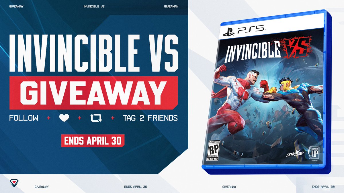 ⚠️ GIVEAWAY: INVINCIBLE VS

1️⃣ Follow Us.
2️⃣ Tag 2 Friends.
3️⃣ Like and Repost.

🏆 Winner picked 4/30/2026.