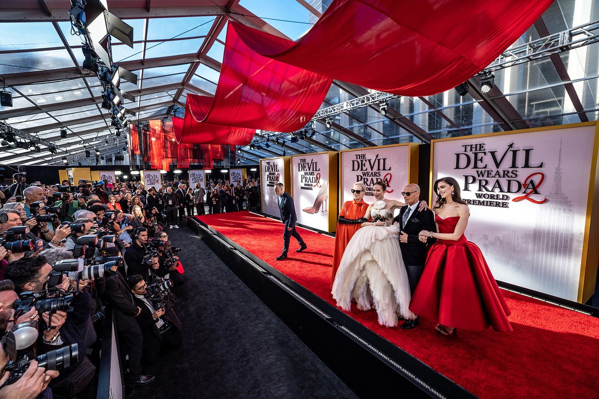 1540creative's tweet photo. Cerulean? Still groundbreaking.
For The Devil Wears Prada 2, Lincoln Center became a living runway.
15|40 x @Disney delivered custom builds and interactive fashion moments that turned arrival into performance.
Because style is the story.
#line8photography
#Production #SetDesign https://t.co/YheKKGZcut