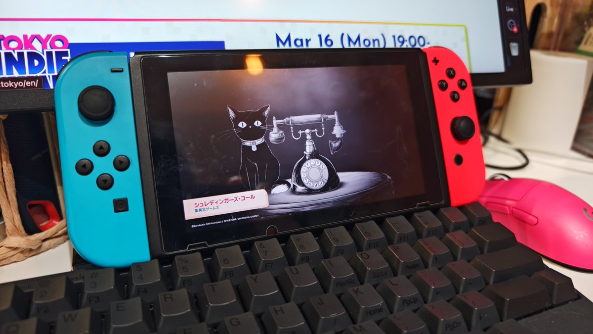 seishi_acr's tweet photo. ❔️Do you guys play on #Nintendo Switch or PC? I have the Indie World showcase featuring #SCHRODINGERSCALL running on #Switch1 . https://t.co/y3UURJWMFp