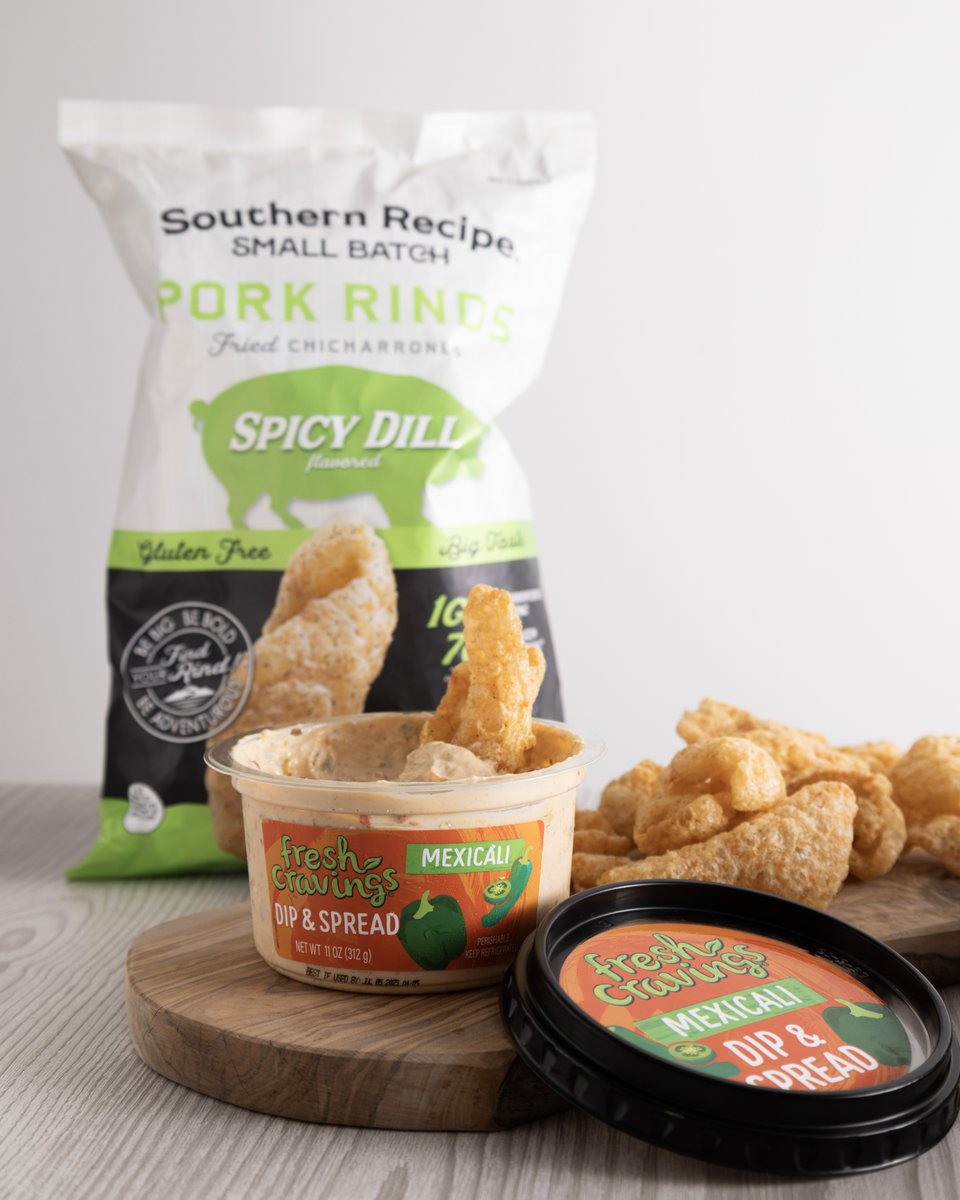 sr_smallbatch's tweet photo. Creamy dips + crispy pork rinds = the perfect bite every time (and no, you can't prove us wrong. Especially when it comes to pairing with Fresh Cravings). 😮‍💨 https://t.co/YX89G5iysP