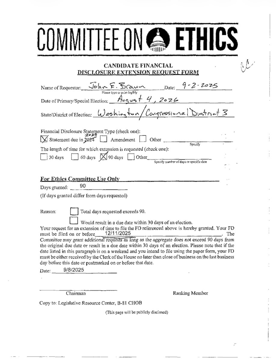MGPforCongress's tweet photo. This is a no-brainer. But the bare minimum is releasing your financial disclosure forms, which, as a reminder John, yours are somehow six months late. When are those coming? https://t.co/J9ElWLJUvH