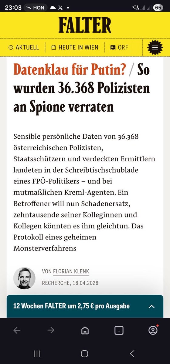Warum liest man davon nichts bei Krone &amp; Co?