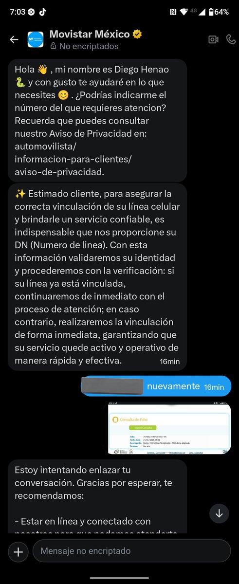IrvTheRedPanda's tweet photo. @AtencionProfeco @MovistarMX @Profeco Supongo que si recurriré a ustedes @Profeco , pues la atención por DM es igual de pésima que en WhatsApp, aquí te atienden y te vuelven a sacar en el chat de @MovistarMX ... De igual manera ya me cobraron el plan y sin el costo pactado. https://t.co/b2cWRsyjBa
