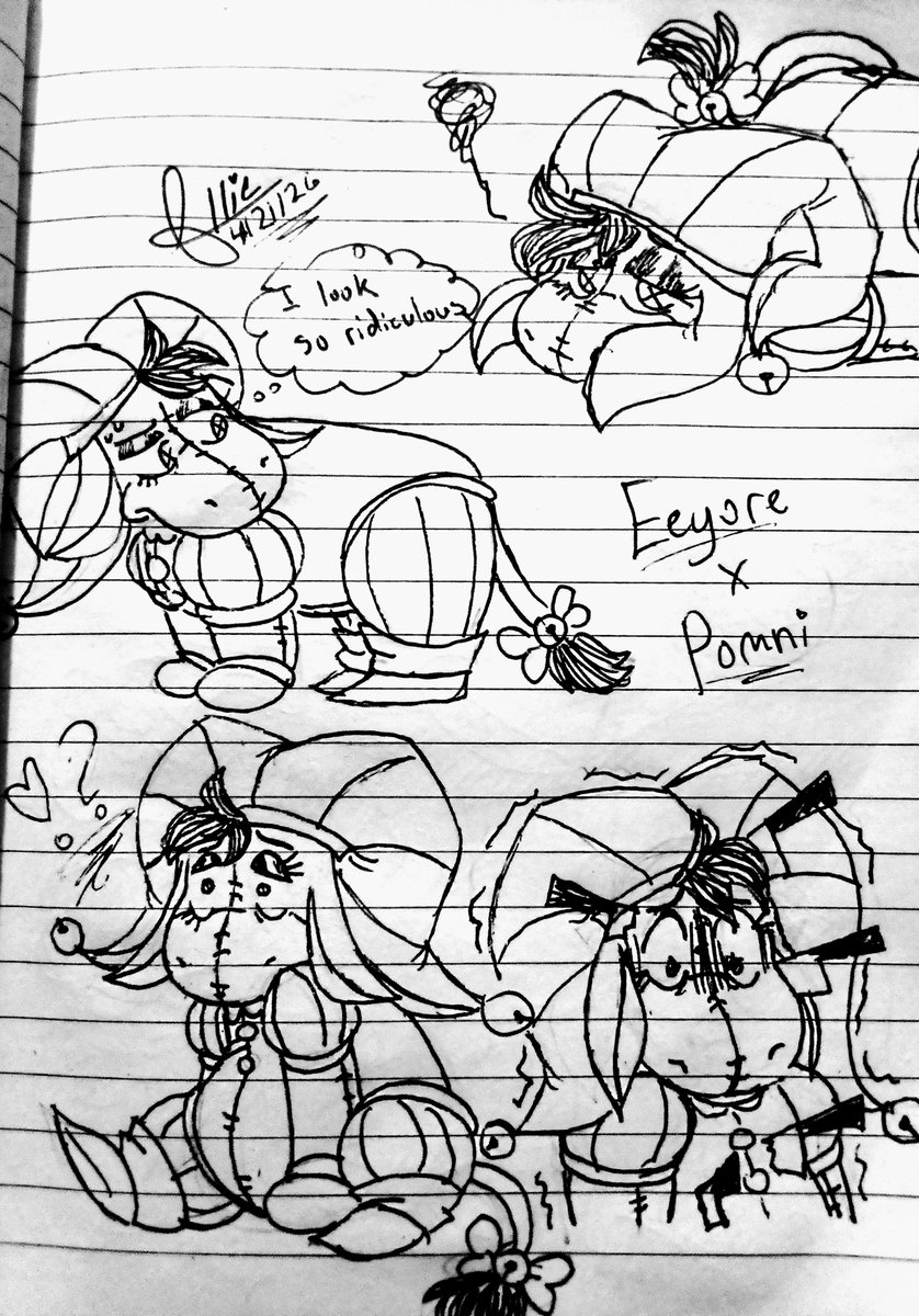 AllieDoodleGoat's tweet image. Eeyore doodles on paper of course

#doodles #Eeyore #traditionalart