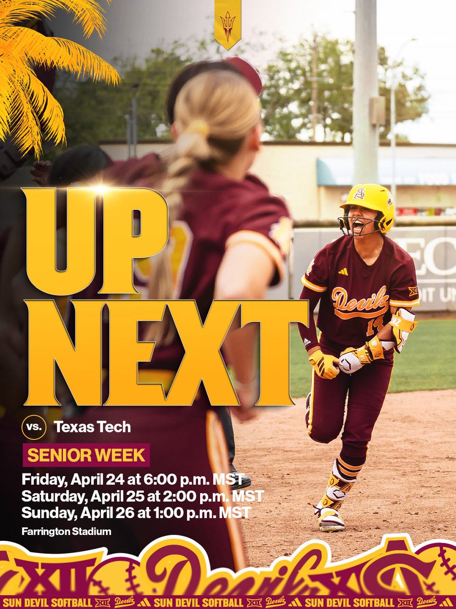 It’s senior week in Tempe! For one final time in the 2026 season, LET’S PACK CLUB FARRINGTON 🗣️😈🔥

#ForksUp /// #BeElite