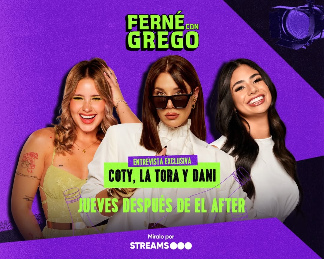 📣| Este jueves sale #FerneConGrego con Coty, La Tora y Pestañela 🙌🏼