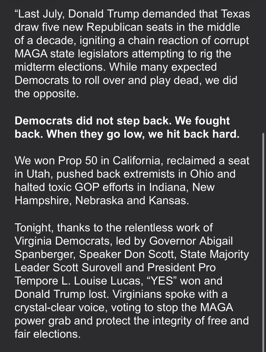 JakeSherman's tweet image. JEFFRIES STATEMENT, with a warning for Florida. 

“If Florida Republicans proceed with this illegal scheme, they will only create more prime pick-up opportunities for Democrats, just as they did with Trump’s dummymander in Texas. We will aggressively target for defeat Mario