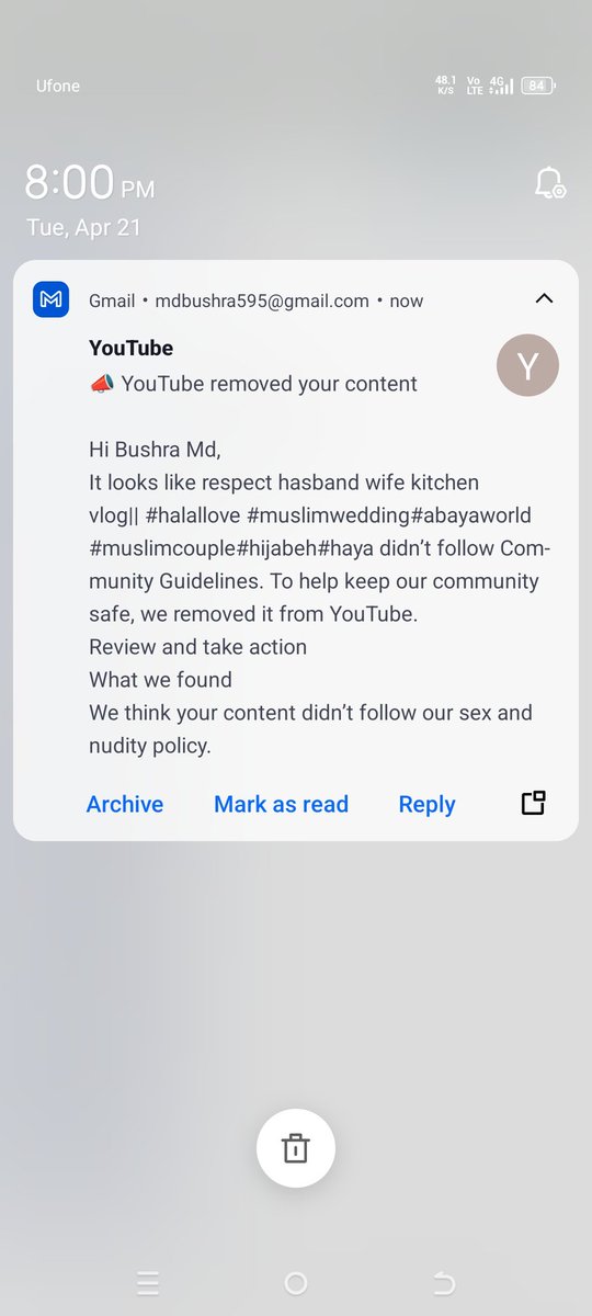 HAMZASmi's tweet photo. @TeamYouTube I am being harassed by your broken AI! My channel was terminated for "Nudity" but I am still getting strikes for "Kitchen Vlogs" and "Aftari moments." How is a kitchen vlog pornography? This is a massive technical error. Case: 8-7495000040372 https://t.co/OHIUymkek6