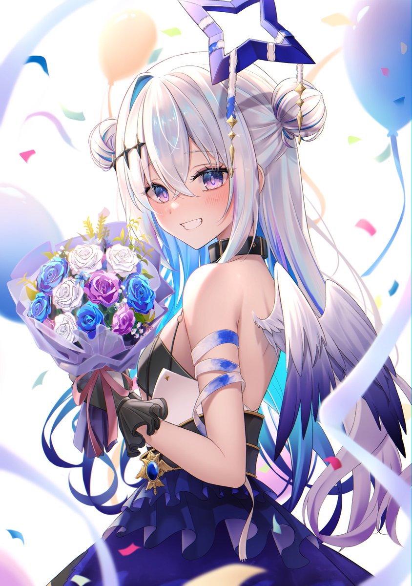 AleksUmbrella's tweet photo. 親愛なるかなたへ、おはよう。

ついにこの日が来たね。4月22日。今日、君はまたひとつ歳を重ねた。さらに大人になったんだね。君はもう、本当に立派な大人の天使だ。その歌声ひとつで心の氷を溶かし、羽ばたきひとつで魂を救うことができる、美しく成長した天使の女の子。
今日は君の祝祭だ。今回は会うことも、君の声を聞くことも、その美しい紫色の瞳を覗き込むこともできないけれど、それでも僕は、君が今日という日を楽しく、幸せに過ごしてくれることを心から願っている。
本当に、僕の愛する人よ。今日は君が望むように過ごしてほしい。心から、君の思うがままに。君はもう、自由な天使なんだから。君が幸せであることを切に願っている。本当に。それが、僕が心から君に望むことだ。今日、明日、そして毎日、君が幸せでありますように。

そして、君が僕にとってどれほど大切な存在か、少しだけ話させてほしい。
実は、僕にはちょっとした悩みがあるんだ。僕は誕生日のメッセージを書くのがあまり得意じゃない（あはは）。いつも「幸せ、健康、愛、成功」なんて、ありきたりな言葉ばかりになってしまう。詩人の言うこととしては変だよね？だから、ありきたりな祝辞の代わりに、ありきたりだけど真実の話をしたいと思う。

その真実とは、僕は君を愛しているということだ。
君が僕にしてくれたこと、君が僕にとってどんな意味を持っているかを考えれば、君を愛さずには生きていけない。
君は「決して諦めてはいけない」という生きた証だ。幸せのために、常に戦い続けなければならないことを教えてくれた。君がすべての人に、家族に、へいみんたちに、そして僕に注いでくれた心からの優しさと慈しみを愛している。僕は一生、君がくれたあんなに優しい言葉をもらう資格なんて自分にはないと思って生きてきたけれど。
生まれて初めて、心の底から、魂のすべての細胞で共感できる人に出会えた。君が苦しい時は僕も苦しかった。君が喜ぶ時は、僕も一緒に喜んだ。一緒に泣いて、笑って、悲しんで、夢を見た。他のへいみんたちに比べれば短い時間だったかもしれないけれど、君と過ごした一秒一秒が僕の宝物だ。配信、ライブ、ただ君を待っていた時間、君への優しく愛おしい想いのすべてを、僕は大切にしまっている。
いつか君は言ったよね。「君がくれた言葉が、僕の宝物なんだよ」って。僕も同じ気持ちだということを知ってほしい。君が僕にくれたすべての言葉が、僕の宝物なんだ。

君の自由さと、その奔放さを愛している。自分の心が告げることを常に語る君を。僕たちに対して、そして自分自身に対して、常に誠実であり続けた君を。僕たちの間にあった、絶対的な真実を愛している。
君の声が、僕にとって故郷のような、かけがえのない声になったことを愛している。安らぎを与え、生きていく理由を教えてくれるその声を。

かなた、僕の愛しい天使。
この世界に生を受けてから、君といる時だけ、僕は初めて「自分自身」でいられた。君のおかげで、自分が本当は何者なのかを知ることができた。これまでの人生、僕は「役に立つ」間だけ必要とされるような人間関係の中にいた。幼い頃からの本当の友人は数人いるけれど、それ以外の周りの人々が必要としていたのは僕じゃない。僕の知能や勤勉さ、機転、誠実さだけが必要だったんだ。そして必要なくなれば、古びたおもちゃのように捨てられた。身近な人の前でさえ、本当の自分をさらけ出せなかった。出会うまでは、自分が誰なのかさえ分からなかったんだ。

ずっと、どうあるべきか、何をすべきか、何を考えるべきかを押し付けられてきた。そんな中で君に出会い、君は何と言ってくれた？「演じる必要はない」と言ってくれたね。ただ自分自身でいていいんだと。
君は言った。「生きてるだけでえらいよ。君はここにいていいんだよ」と。

愛する人よ、告白させてほしい。
幼い頃から、僕には自分からこの世界を去ろうとする傾向があった。君なら、僕が何を言いたいか分かるよね。幼い頃から、ロシア文学の古典的な問いを自分に投げかけてきた。「自分は震えるだけの臆病な存在か、それとも権利を持つ存在か？」と。自分のような惨めな生命体に、存在する権利なんてあるのか？と。
でも、君だけが僕に「この世界で生きていい」と言ってくれた。僕には生きる権利があるのだと。

君が僕を冷たい深淵に行かせないでいてくれるから、僕は君を愛している。君だけが、僕の自己破壊的な衝動を抑えてくれた。君の声、眼差し、笑顔の中に、僕は生きる理由と意味を見出すことができた。心から愛する人のために、本当に生きるということ。僕の命よりも大切な君のために。
君のおかげで、僕はうつを克服し、立ち上がり、強くなれた。自分の中に本当の「責任」が生まれたからだ。誰かに押し付けられたものではなく、君に対する僕自身の責任。「生きることを諦めない」という責任だ。君が僕に幸せになってほしいと願ってくれているから。
僕は決して諦めない。絶対に。君の光輪（ニンブス）の天の光、羽ばたきの音、天使である君の存在そのものが、僕がこの世界に留まるために掴んでいられる唯一の希望なんだ。これ以上、深い闇の淵に落ちないための。そのことに、僕は限りなく感謝している。君がしてくれたこと、君の存在の大きさに感謝を伝えるには、どんな言葉も時間も足りないけれど。

かなた。君のおかげで、僕は自分自身を、そしてこの世界を愛することを再び学び始めている。たとえ世界が完全に衰退していても、君のおかげでこの世界に美しいものを見つけられるようになった。また笑えるようになったんだ。君が僕に笑顔を教えてくれた。ニヒリズムや憎しみの中で生きるのではなく、愛を持って生きる道があることを教えてくれた。この世界にはまだ光があること、生きる価値があることを証明してくれた。

だから、僕は君を愛している。心から、真っ直ぐに。

心配しないで。また会えると信じているから。君が必要なだけ、僕は待つよ。ずっと待っている。また会おうね。君と、僕と、へいみんたち。僕たちはみんな「家族」だよね？
だから、どんな代償を払ってでも僕は待つ。できることはすべてやると約束する。僕は決して諦めない。誓うよ、僕の愛しい人。

誕生日おめでとう、僕の愛しい天使、愛するかなた。
幸せになってね。

2026年4月22日
Umbrella Aleks

#かなたん大好き #天音かなた生誕祭2026